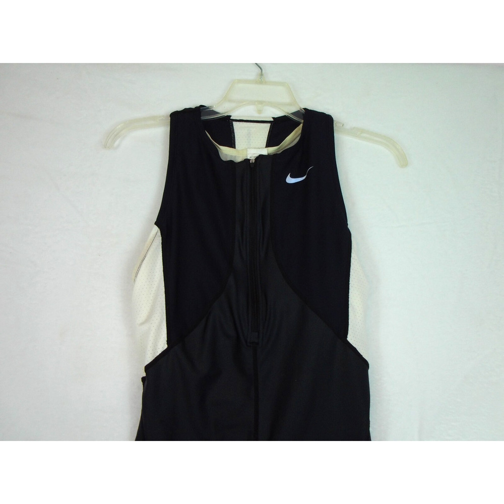 Nike Women One Piece Boyleg Swimsuit Zip Up Racerback Bathing Suits Athletic XL - Picture 4 of 13